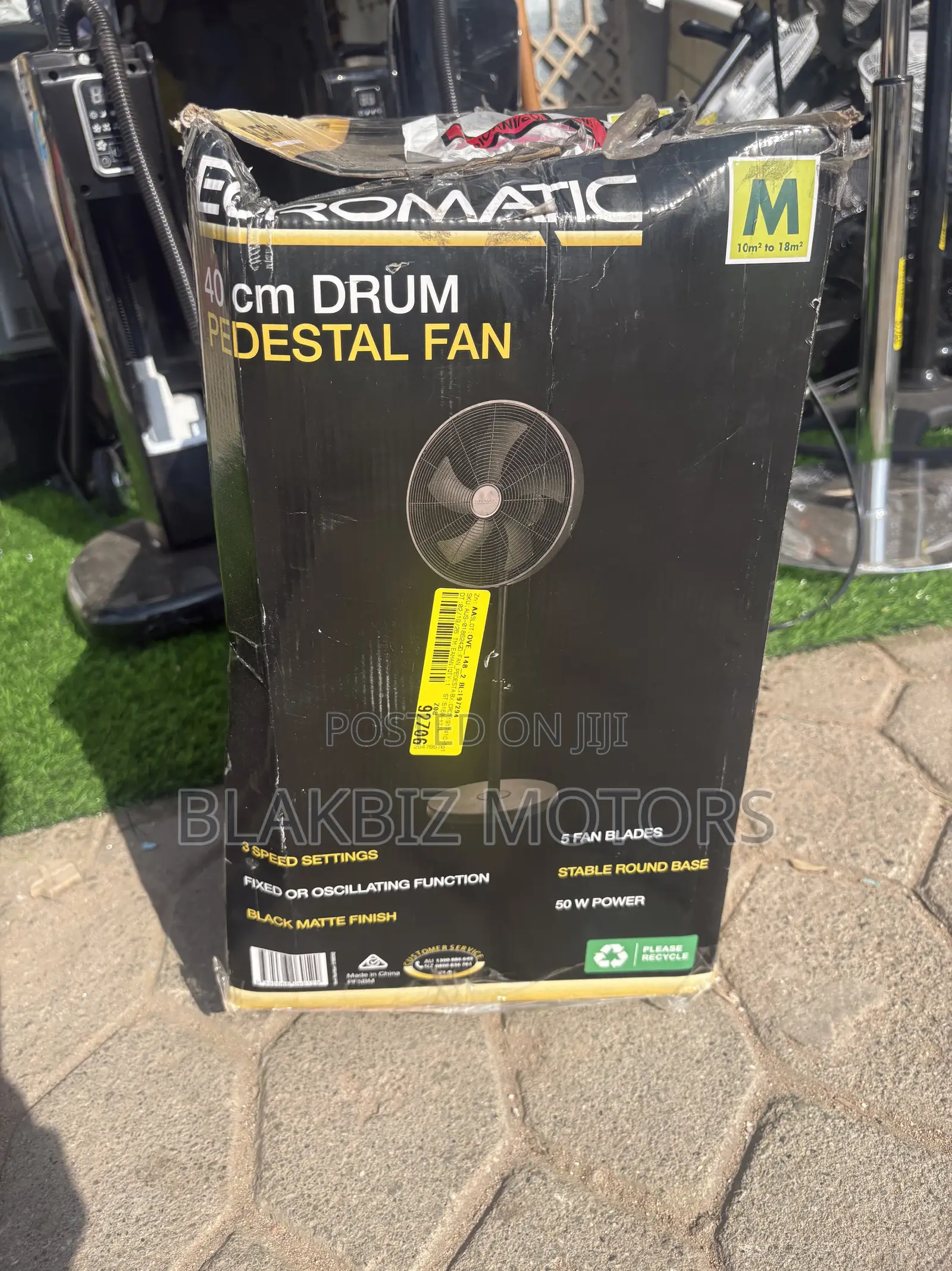 Euromatic 40 Cm Drum Pedestal Fan