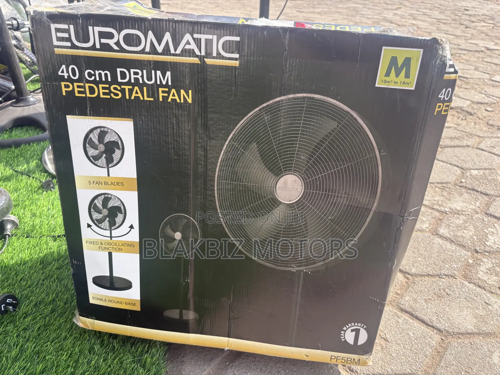 Euromatic 40 Cm Drum Pedestal Fan