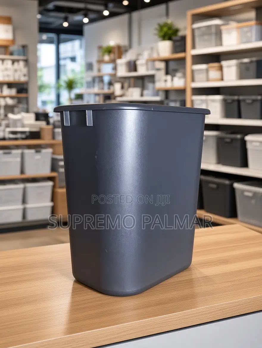15L Small Plastic Trash Can - Office, Kitchen, Bedroom Wastebasket