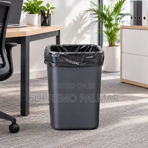 15L Small Plastic Trash Can - Office, Kitchen, Bedroom Wastebasket