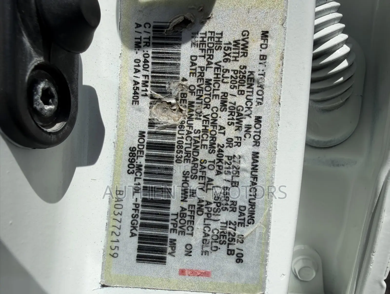 Toyota Camry 2006 White