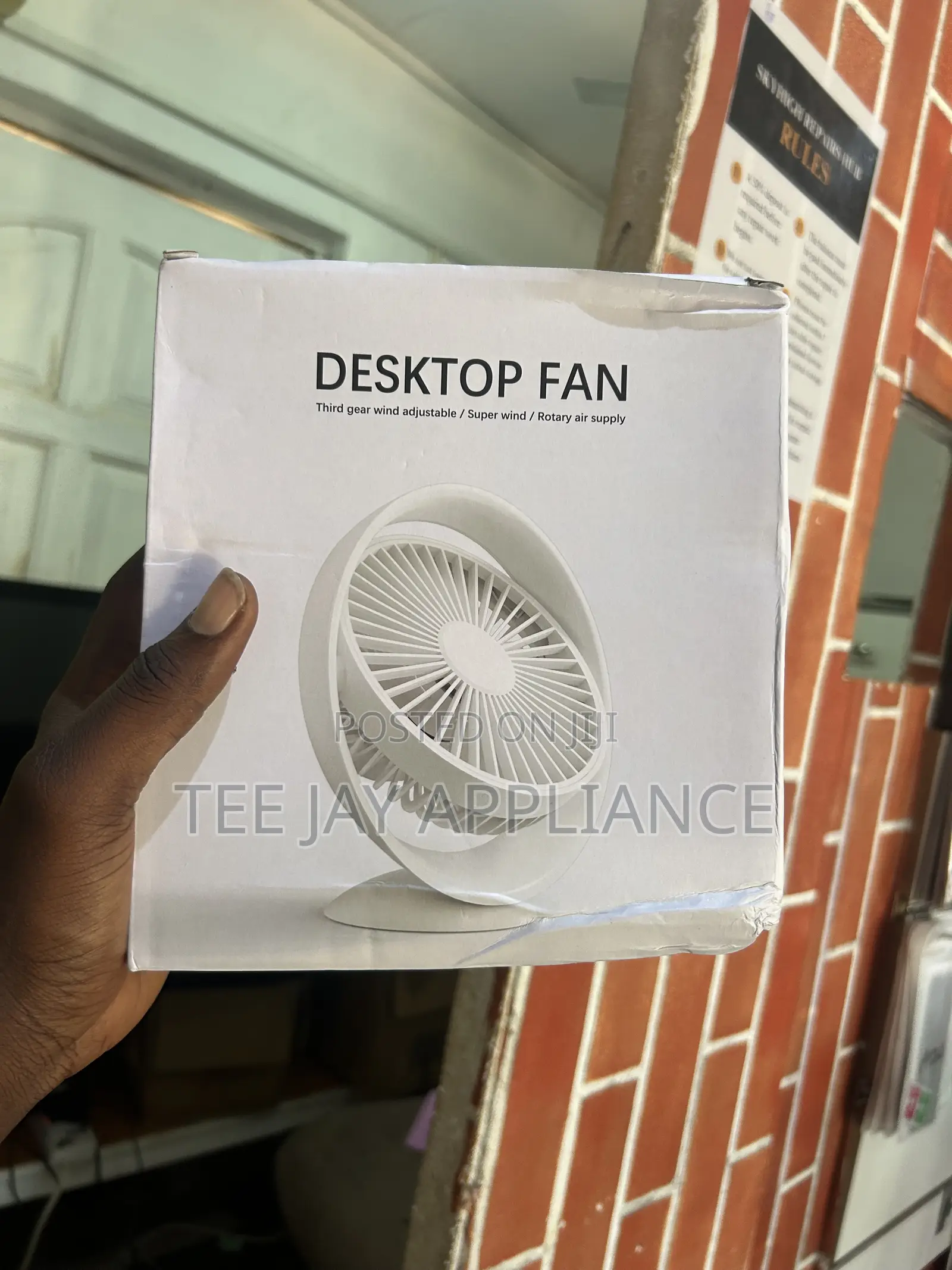 Rechargeble Desktop Fan