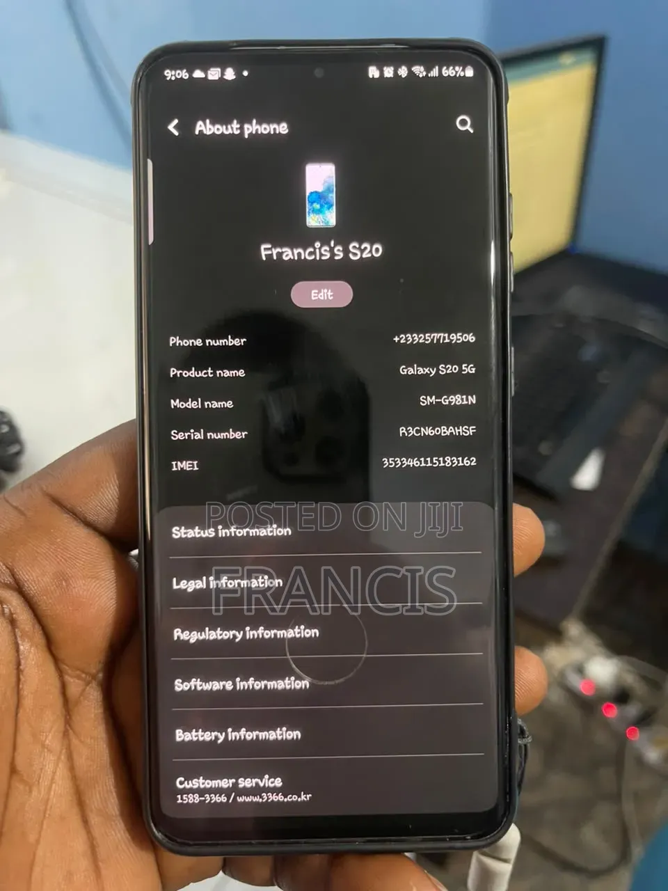 Samsung Galaxy S20 128 GB Gray