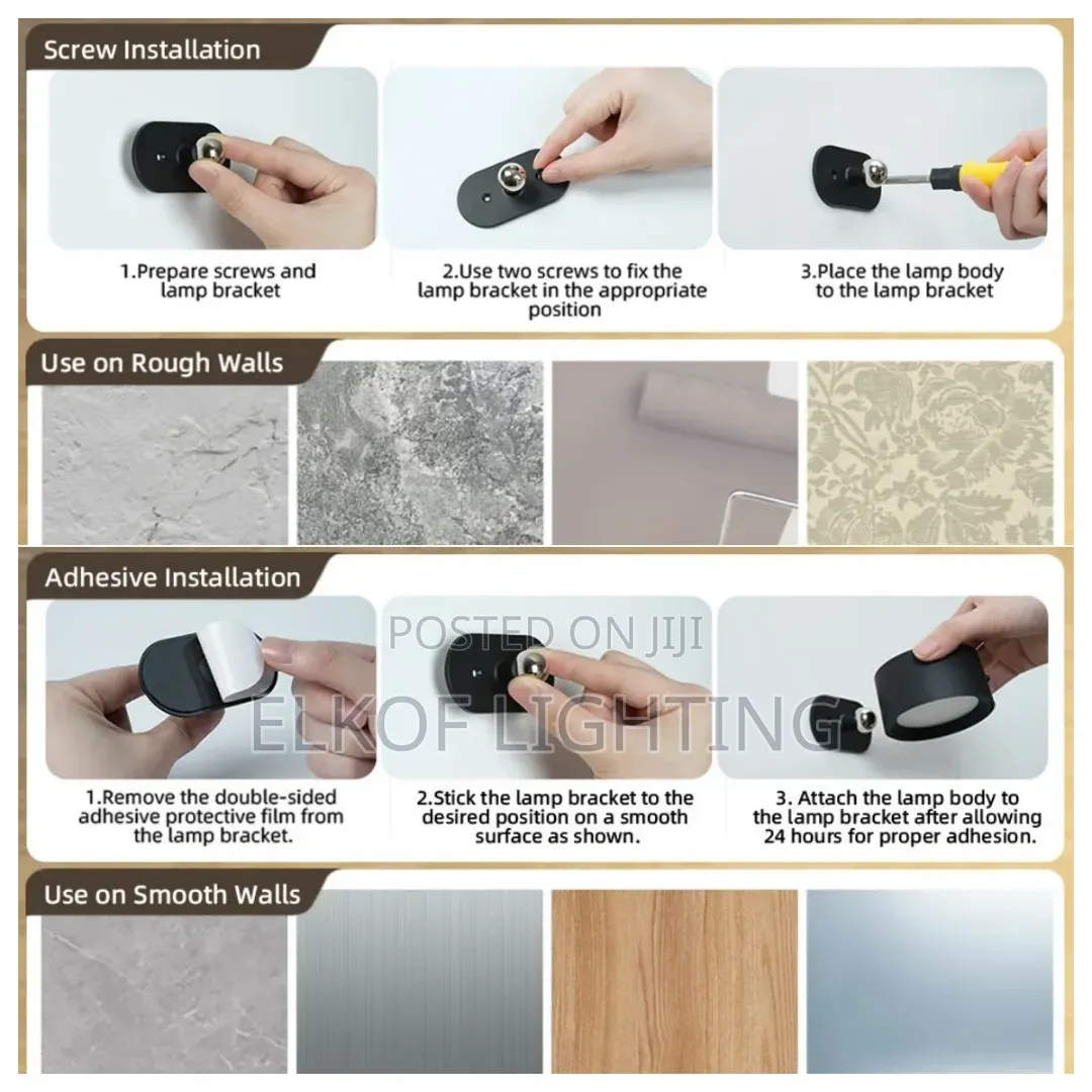 Touch Control Magnetic Wall Lamp Rechargeable Wall Light
