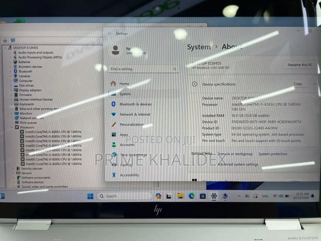 Laptop HP EliteBook 1040 G4 16GB Intel Core i5 SSD 256GB