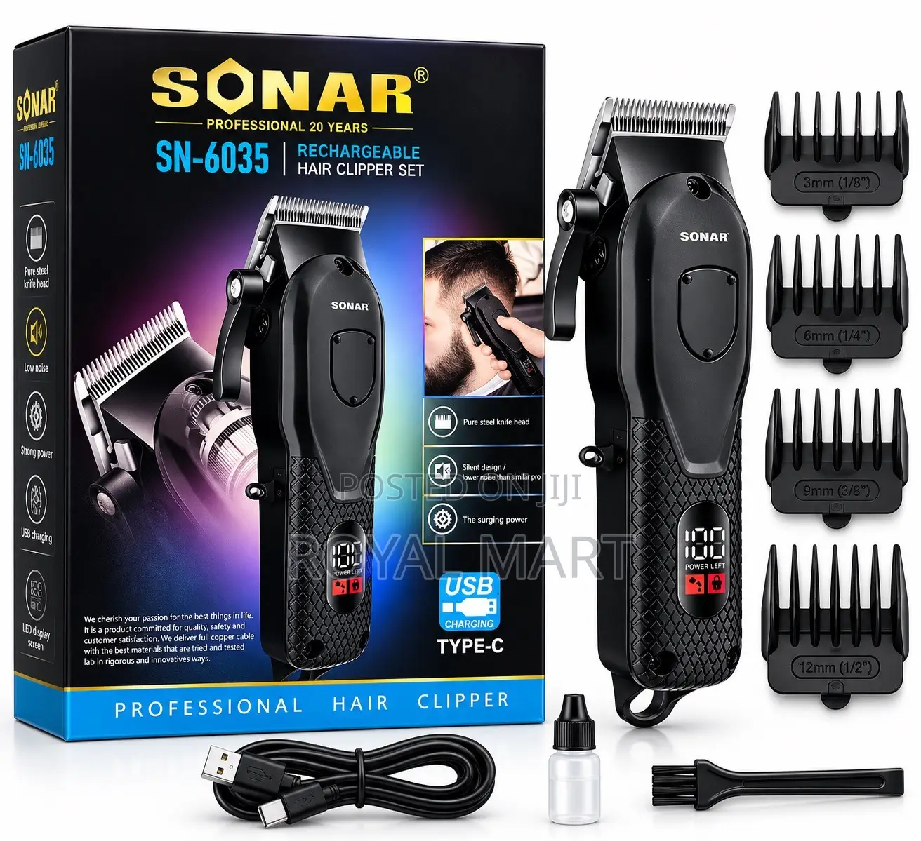 SONAR SN-6035 Professional Hair Clipper Set