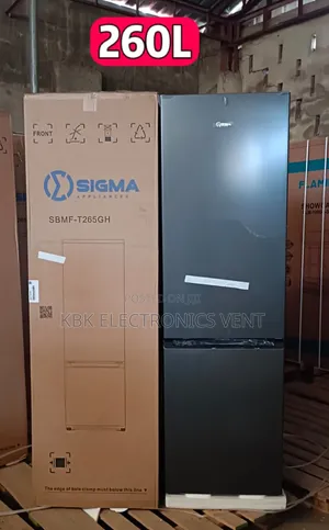 Sigma 260Liter Double Door Fridge Bottom Freezer