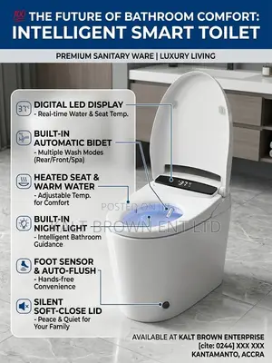 Luxury Intelligent Smart Toilet (WC) With LED Display &Automatic Bidet