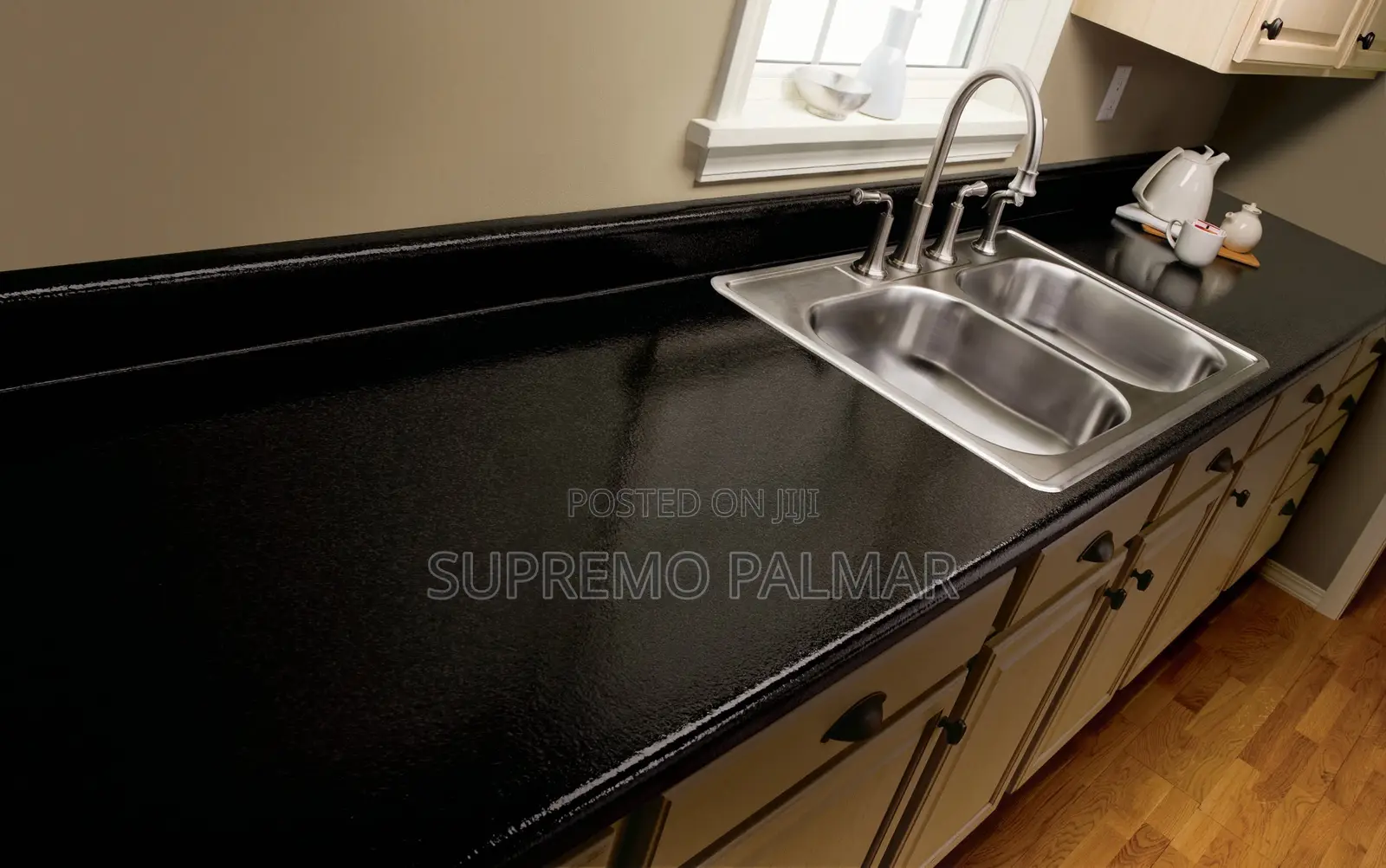 Onyx Countertop Refinishing Kit – Black Granite Effect, 50 Sq. Ft.