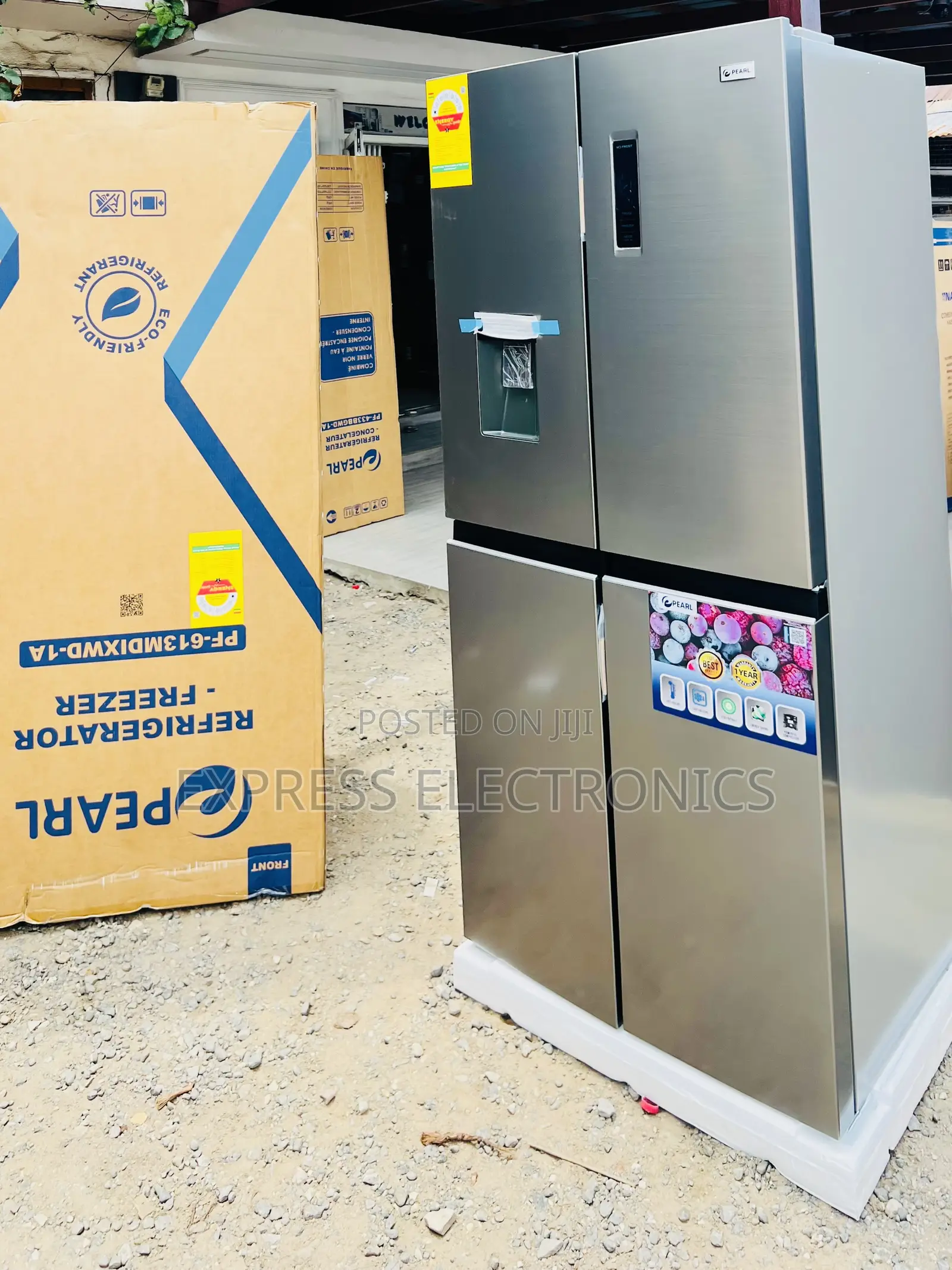 High Quality Pearl 421L Bottom Freezer + Dispenser - PF-613MDIXWD-1A