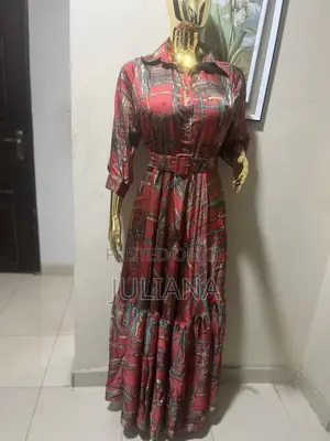 Maxi Skirt Dress for Middle Age Women for Church and Special Occasion