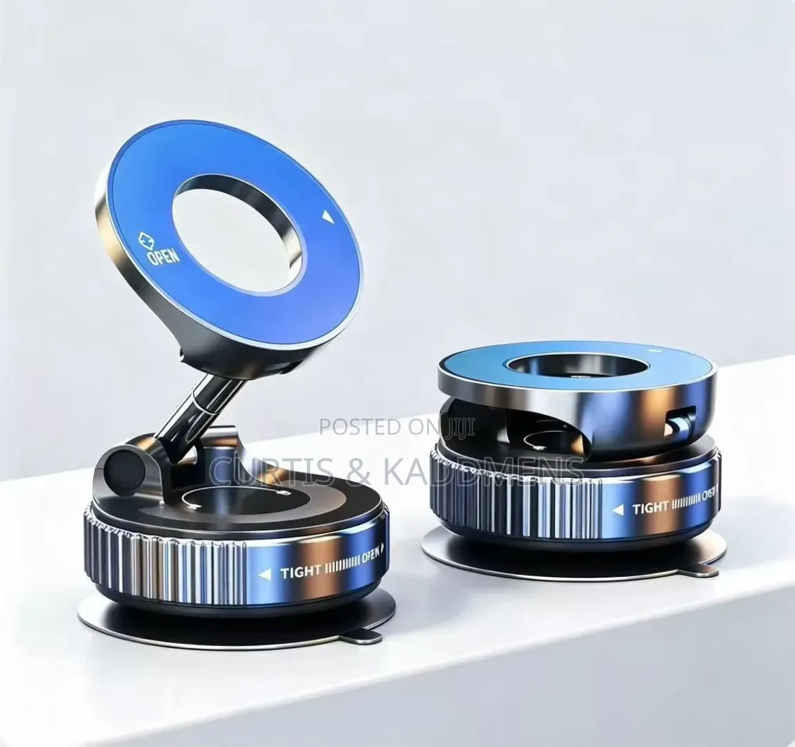 Foldable Vacuum Magnetic Car Phone Holder With 360 Rotation
