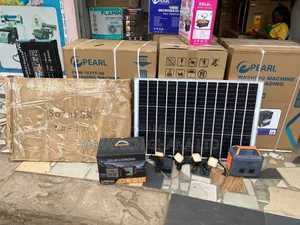 Fibon 550W Electric and Solar Power Station With 150W Panel + 4 Bulbs