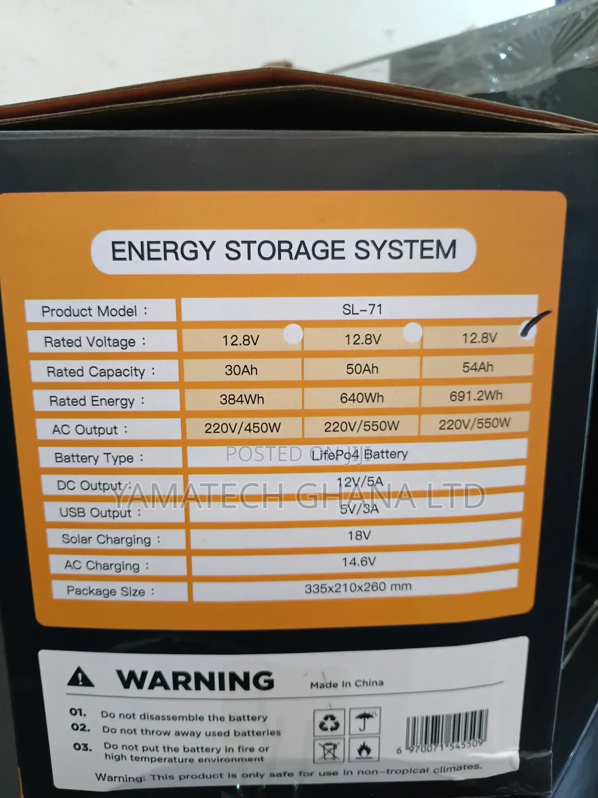 Fibon 550W Electric and Solar Power Station With 150W Panel + 4 Bulbs