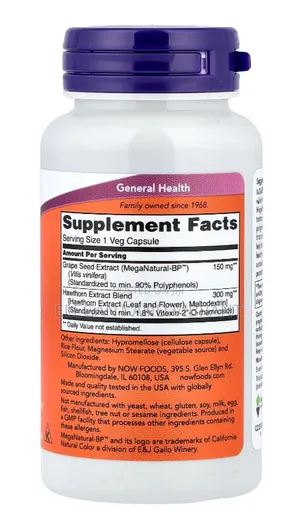 Blood Pressure Health 90 Capsules From Now Foods