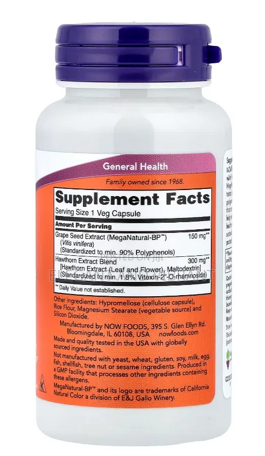Blood Pressure Health 90 Capsules From Now Foods