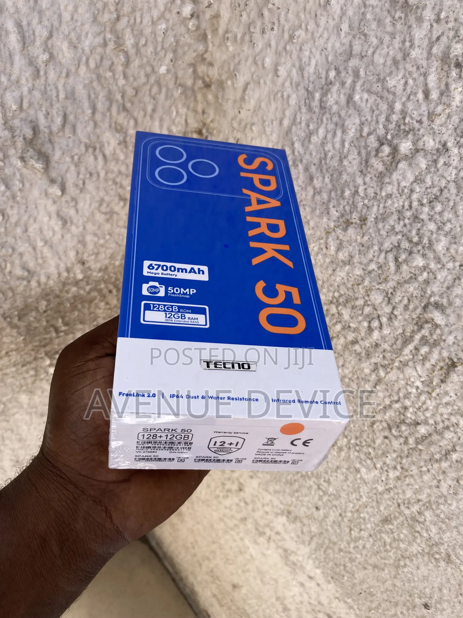 New Tecno Spark 50 128 GB Black