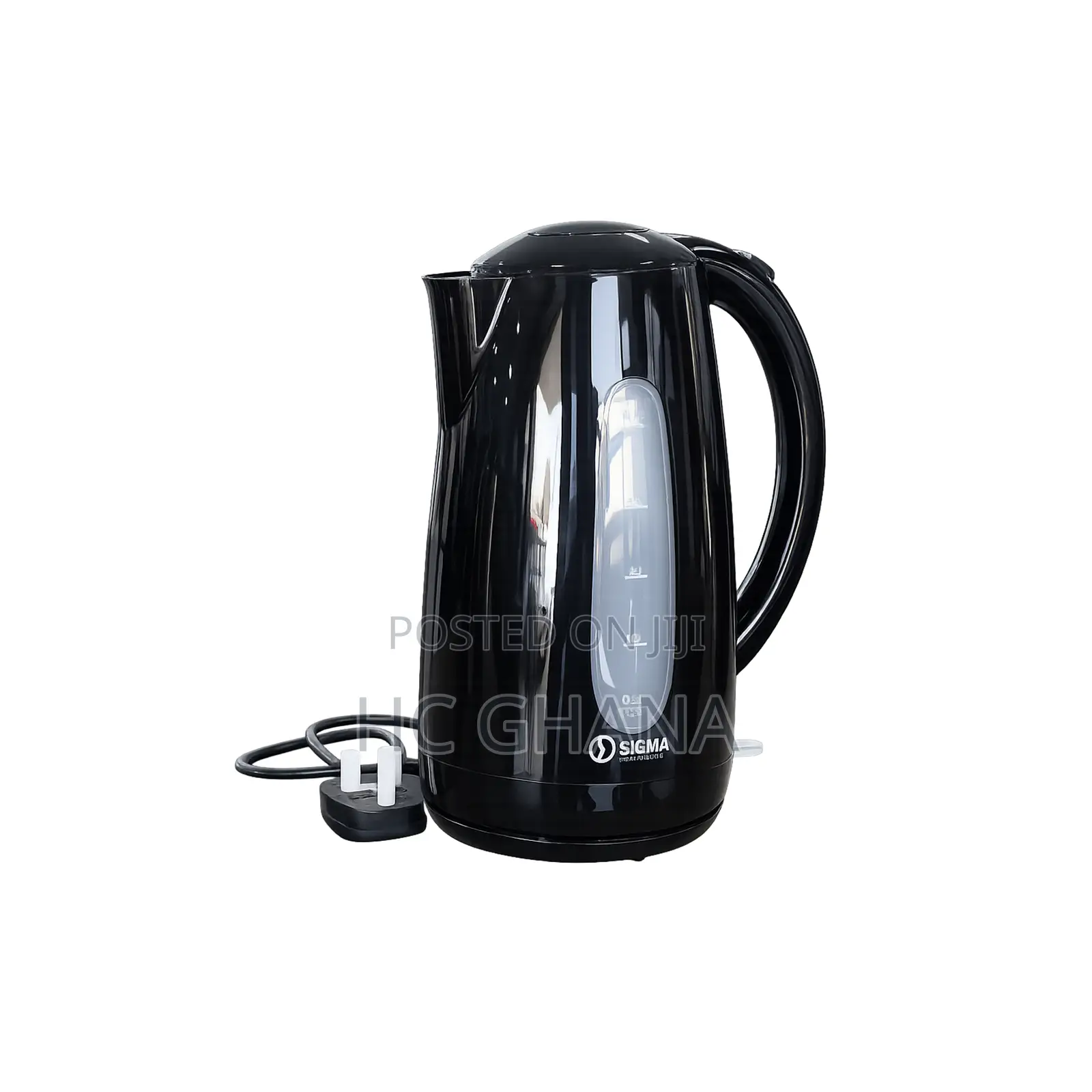 SIGMA 2.5L Plastic Electric Kettle Black