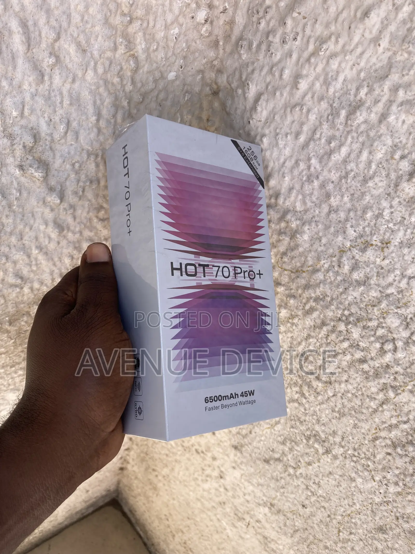New Infinix Hot 70 Pro 5G+ 256 GB Black