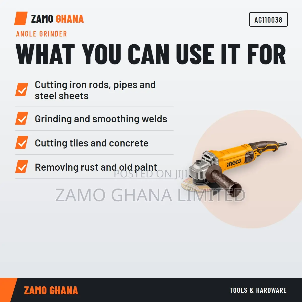 Angle Grinder 1100w - Ag110038