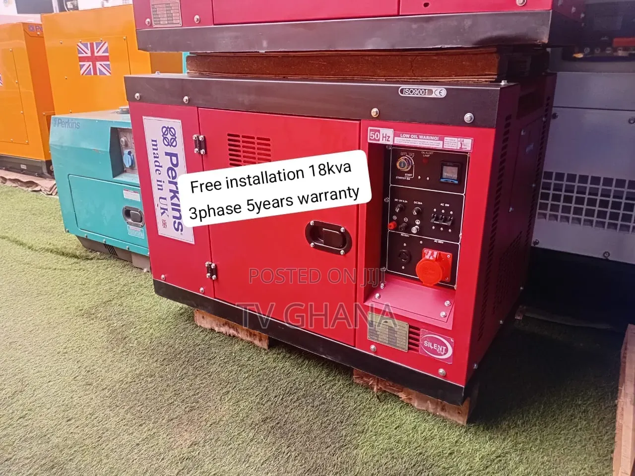 Heavy-Duty Perkins 18kVA Silent Genset – Built for Long-Lasting14kva