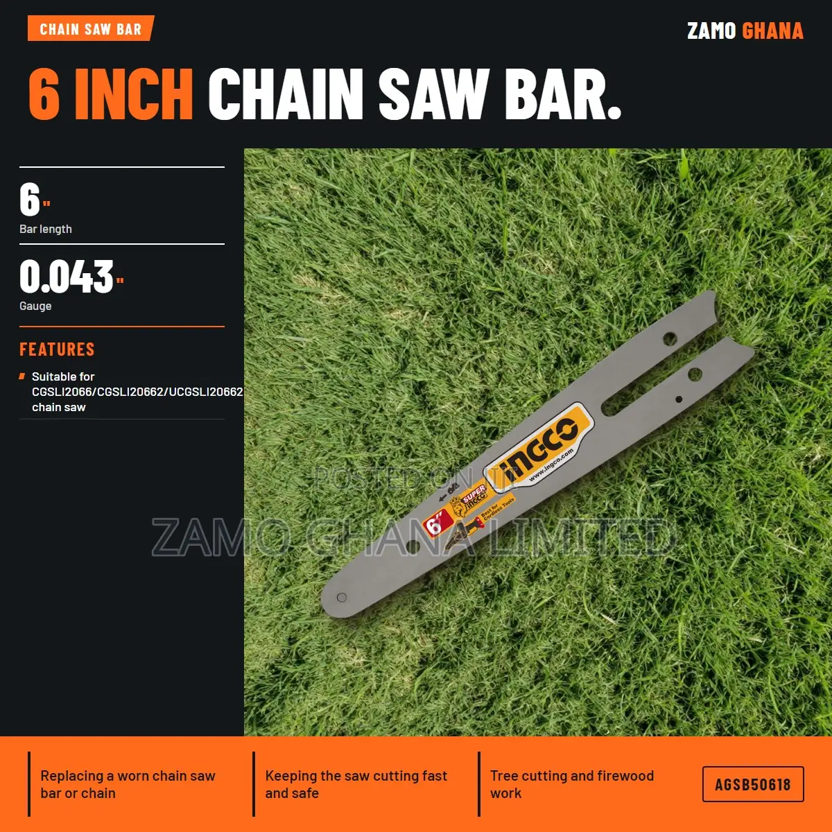 Chain Saw Bar - Agsb50618