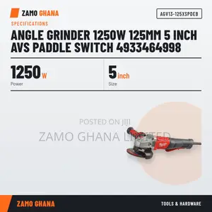 Angle Grinder 1250w 125mm 5 Inch Avs Paddle Switch 4 - Agv13-125xspdeb