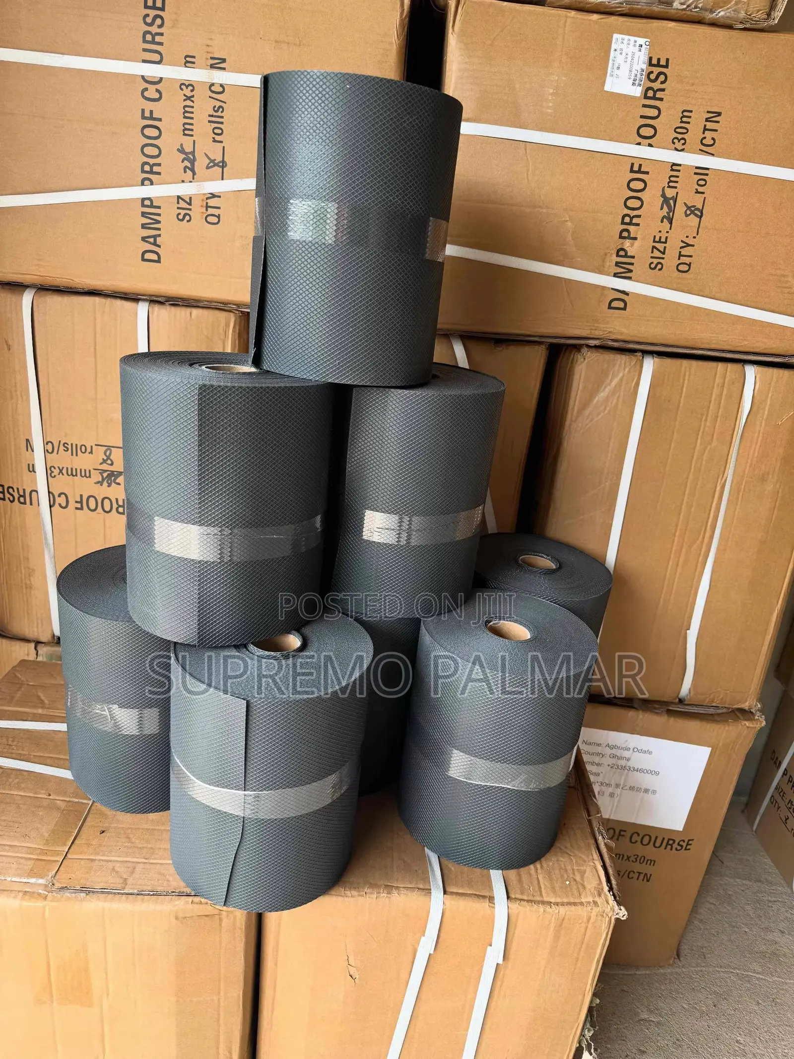 DPC Damp Proof Membrane Roll 300mm X 30m – 500 Micron Black Waterproof