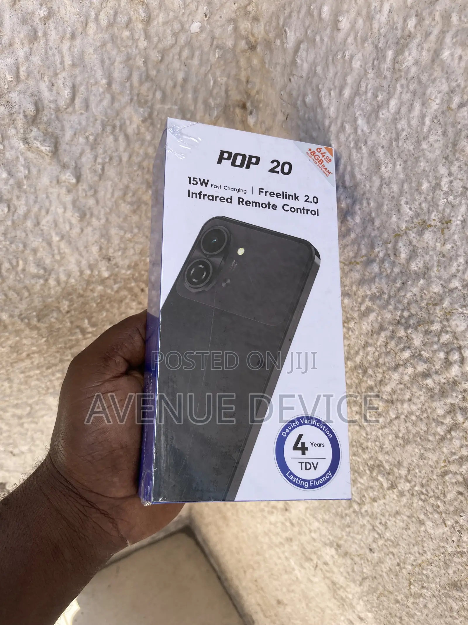 New Tecno Pop 20 64 GB Black