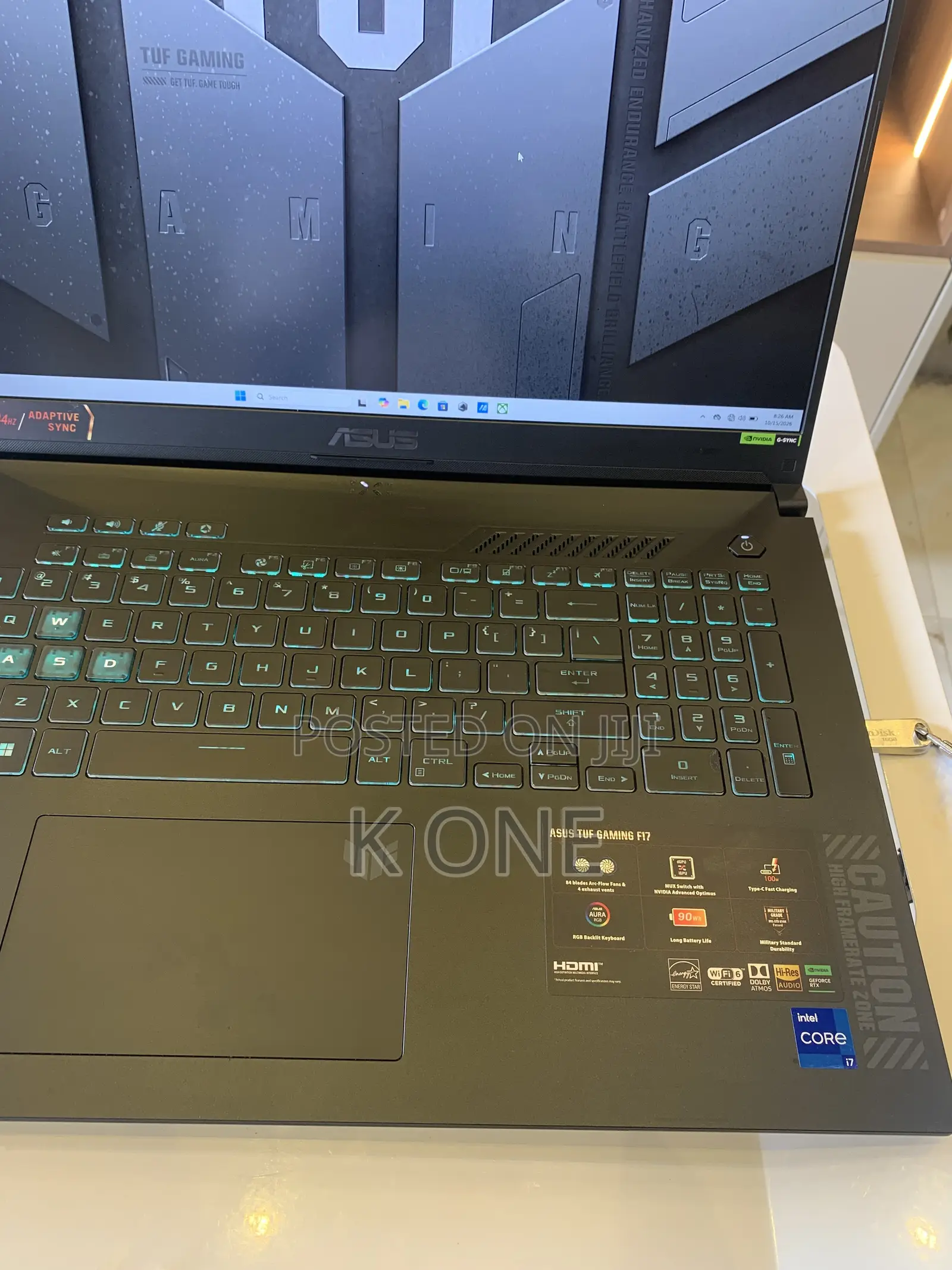 Laptop Asus TUF Gaming F17 16GB Intel Core i7 SSD 512GB