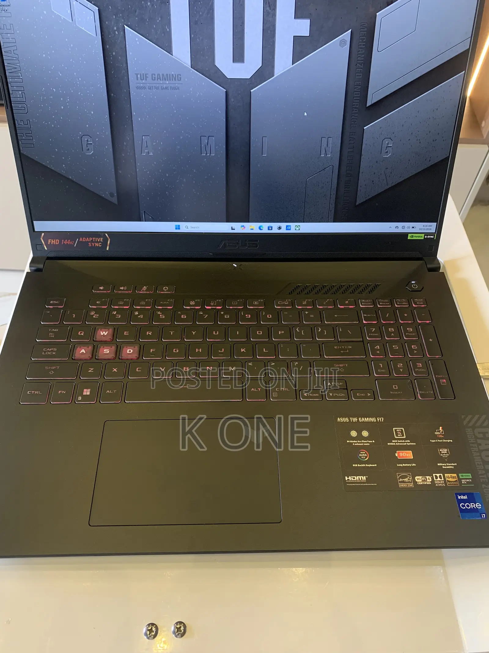 Laptop Asus TUF Gaming F17 16GB Intel Core i7 SSD 512GB