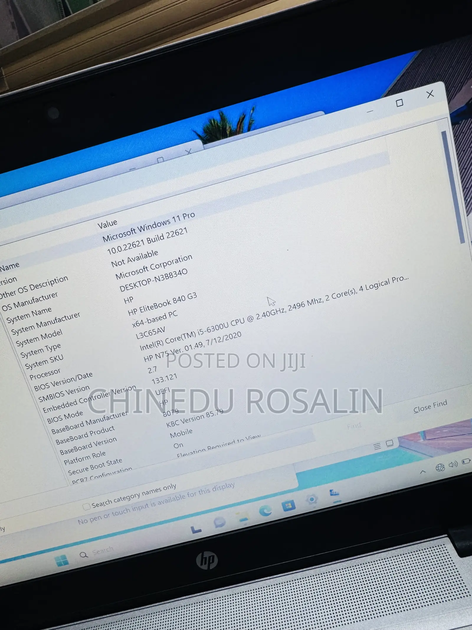 Laptop HP EliteBook 840 G3 8GB Intel Core i5 SSD 256GB