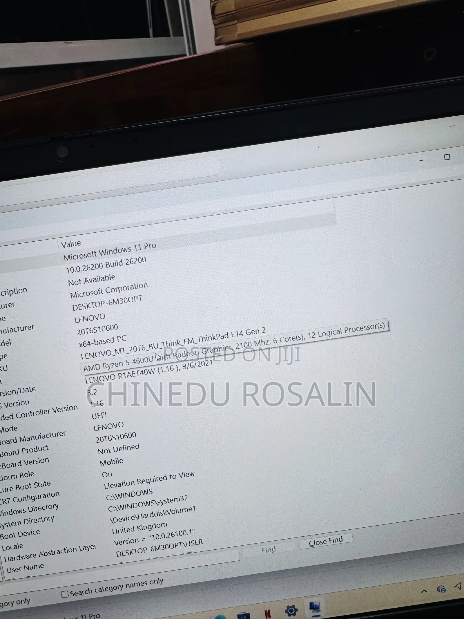Laptop Lenovo ThinkPad E14 Gen 2 8GB AMD Ryzen 5 SSD 256GB