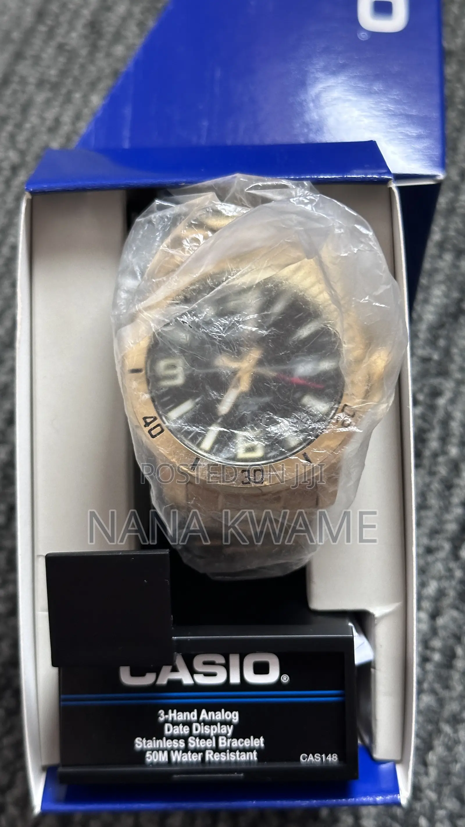 Casio 3-Hand Analog and Date Display Watch