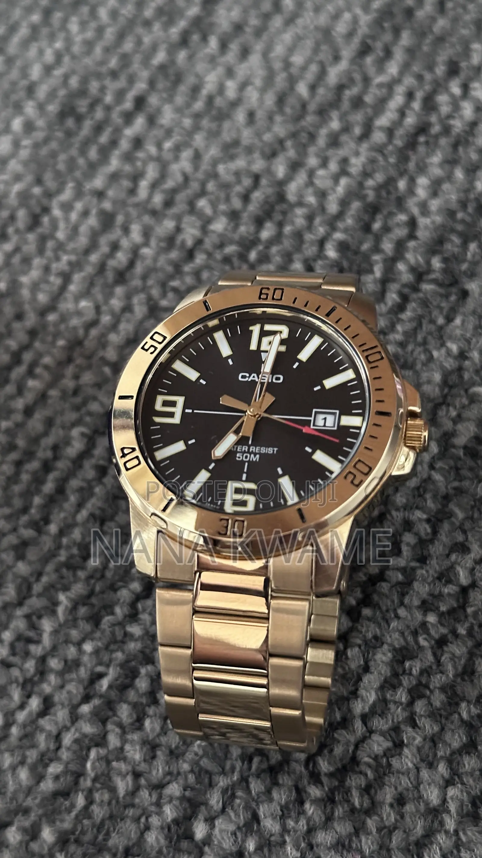 Casio 3-Hand Analog and Date Display Watch