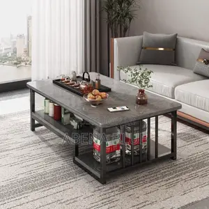 Gray Minimalistic Center Table