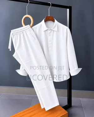 Linen Casual Two-Piece Men's Outfit