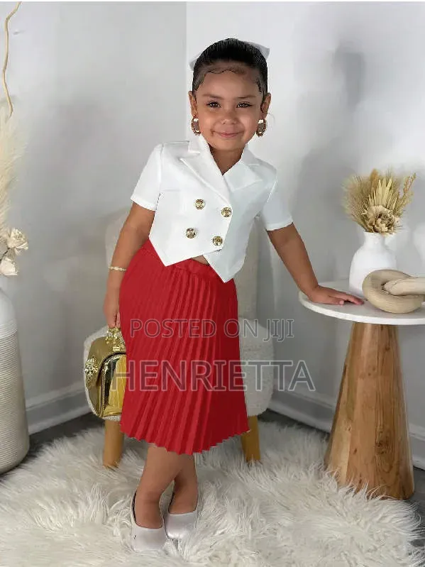 Children's Christmas Dresses (Pleated Set)