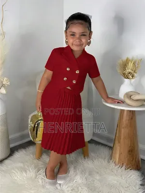 Children's Christmas Dresses (Pleated Set)