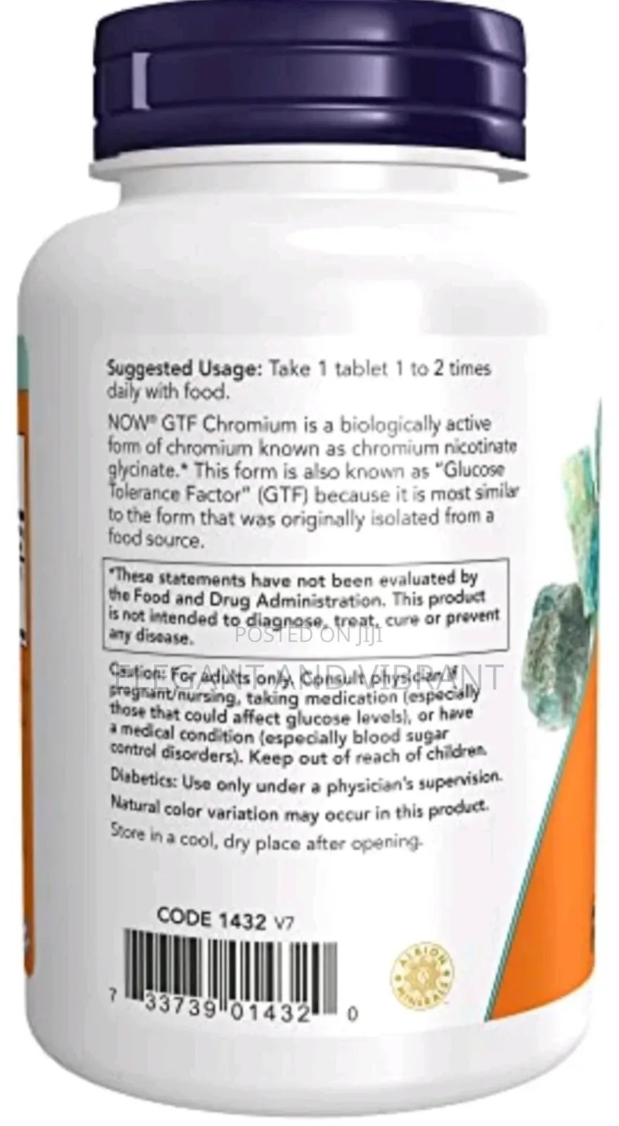 GTF Chromium, 200 McG, 250 Tablets