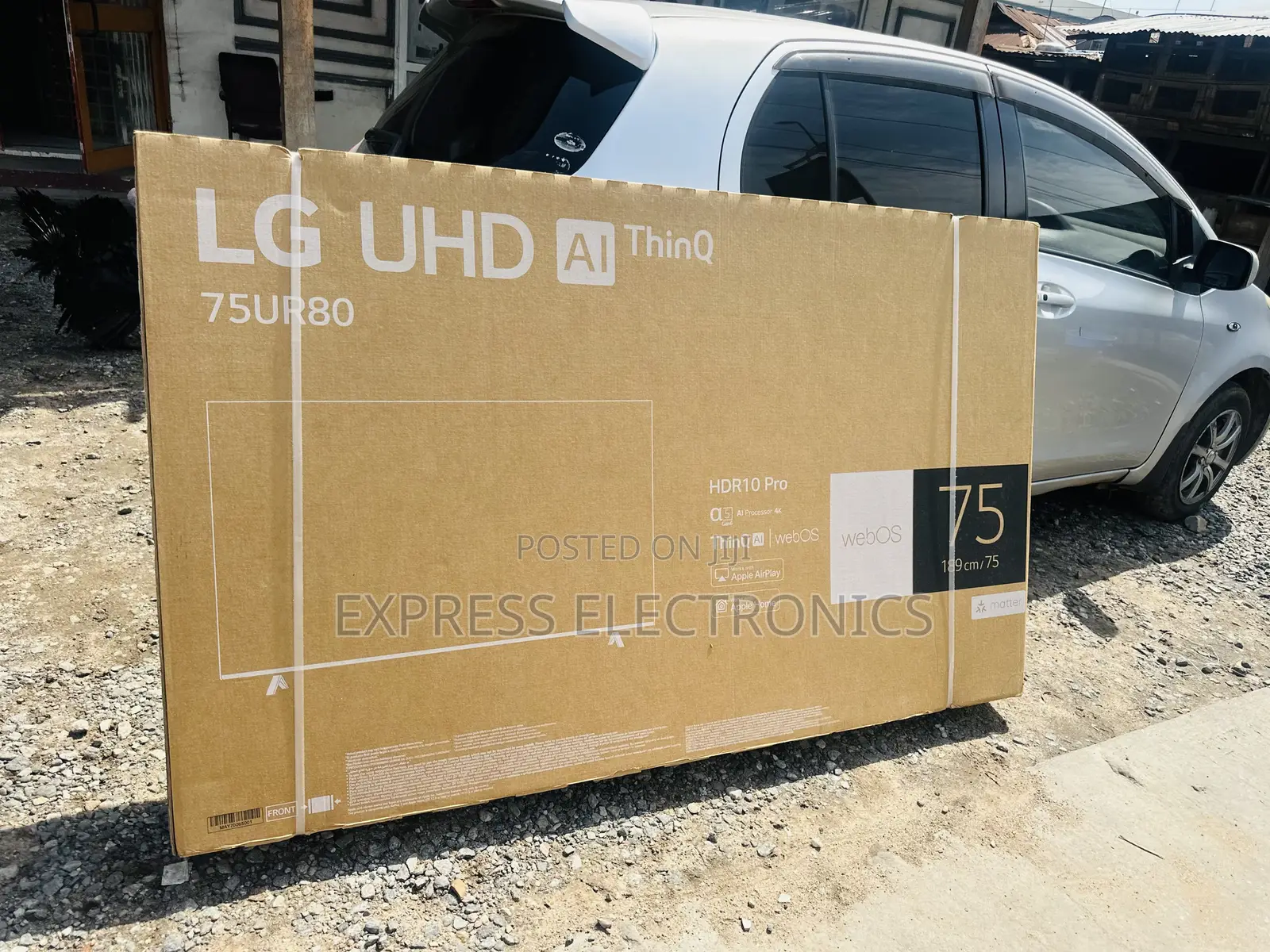 Quality Sleek Slim LG UHD UR80 75 Inch 4K Smart TV, 2023 75UR80006LJ