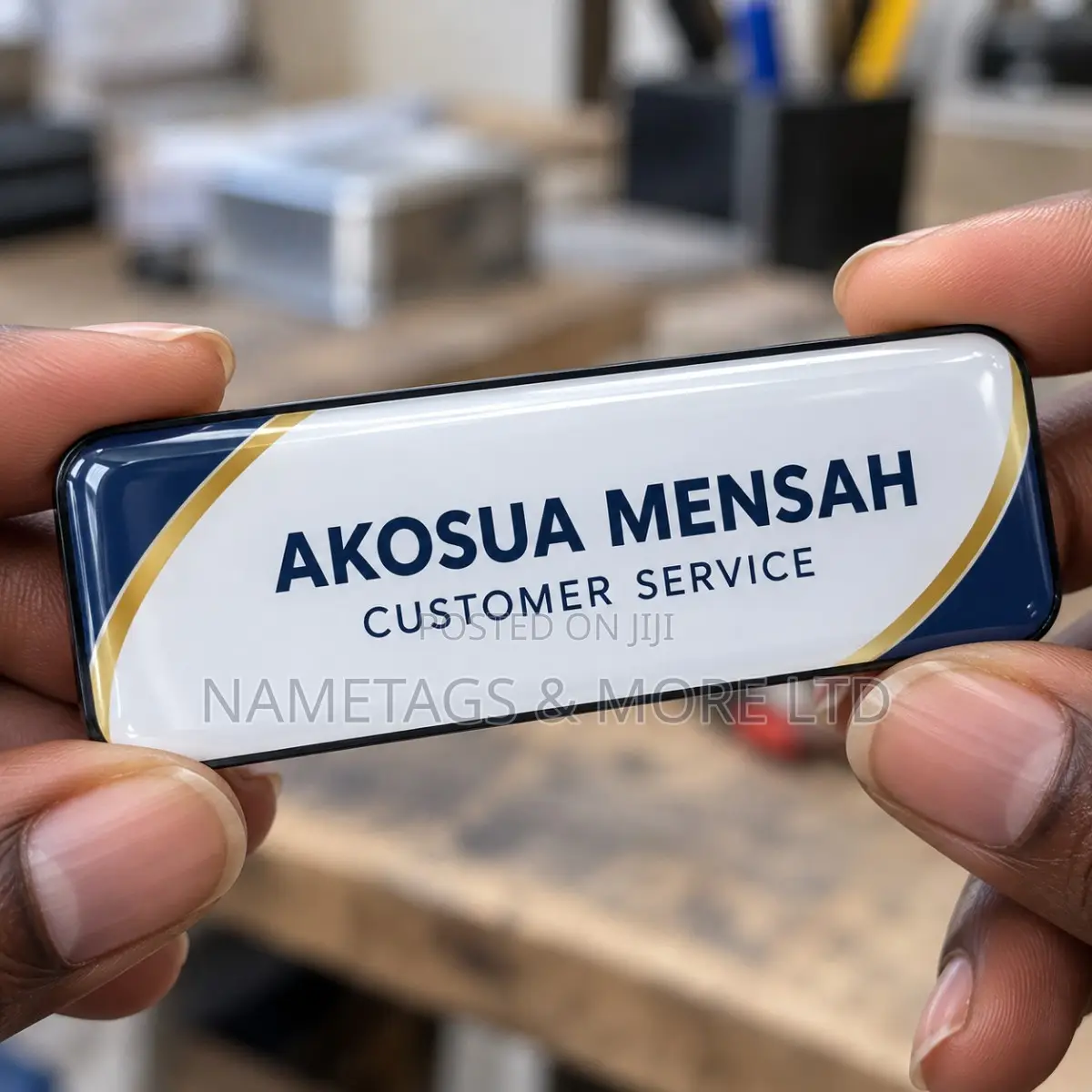 Branded Domed Name Badges With Name & Title