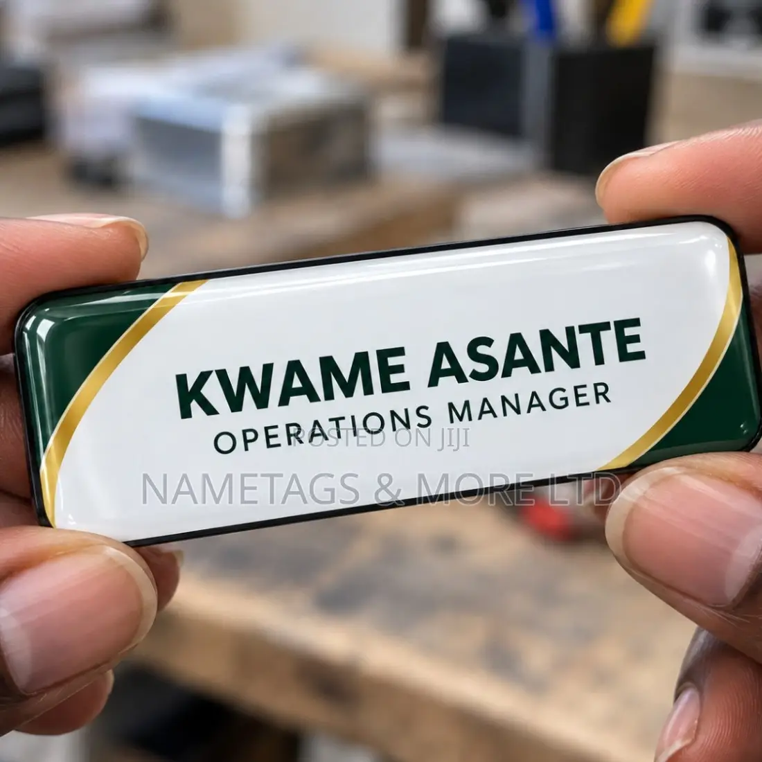 Branded Domed Name Badges With Name & Title