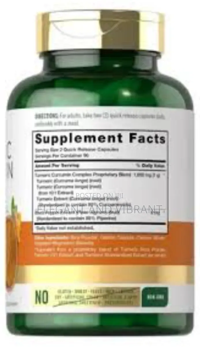 Turmeric Cuircumin Complex,2400mg , 180 Soft Release Capsules