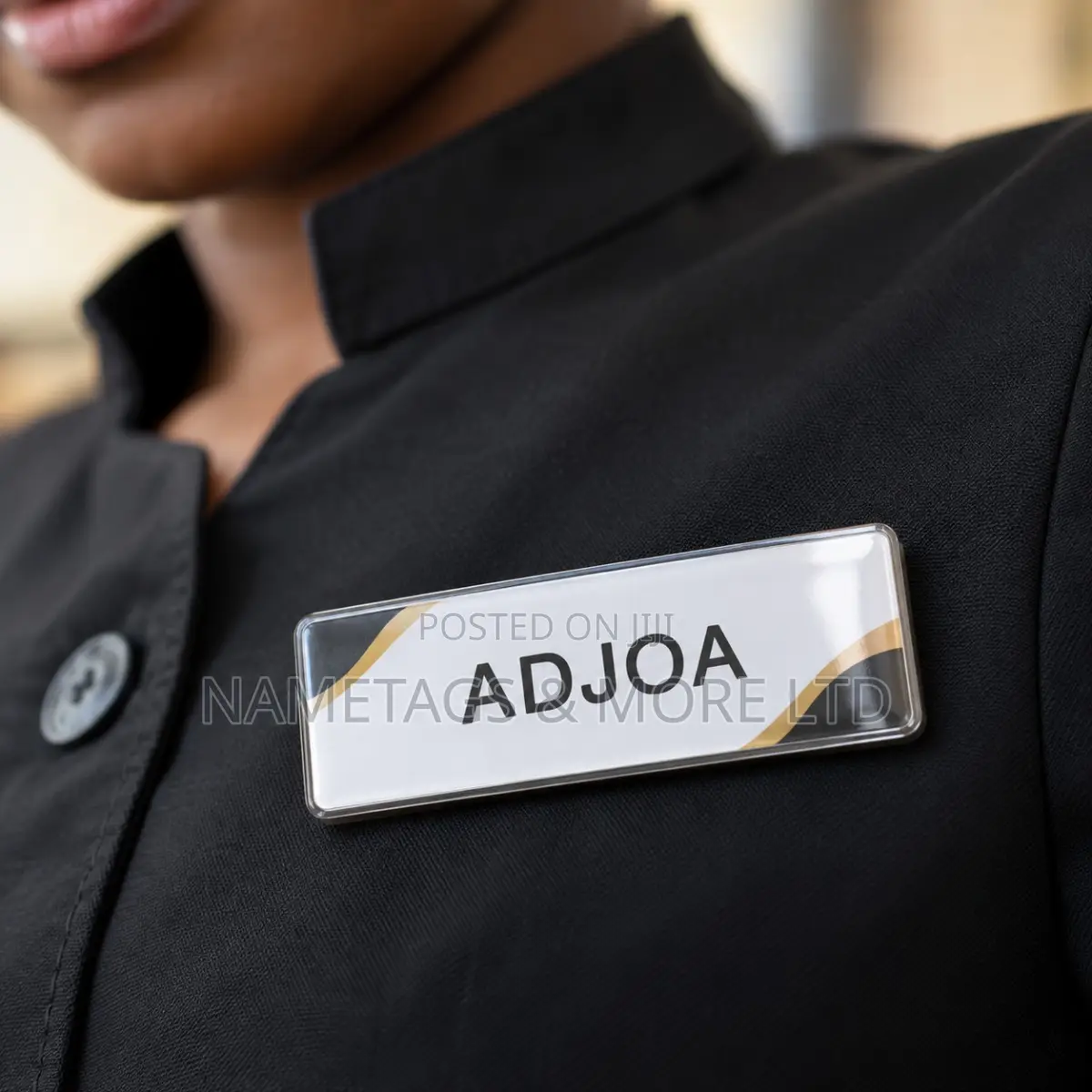 Simple First-Name Domed Badges for Staff & Events