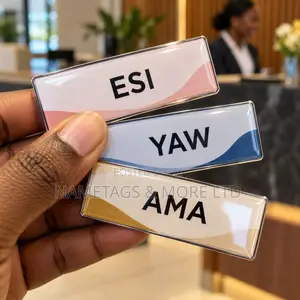 Simple First-Name Domed Badges for Staff & Events
