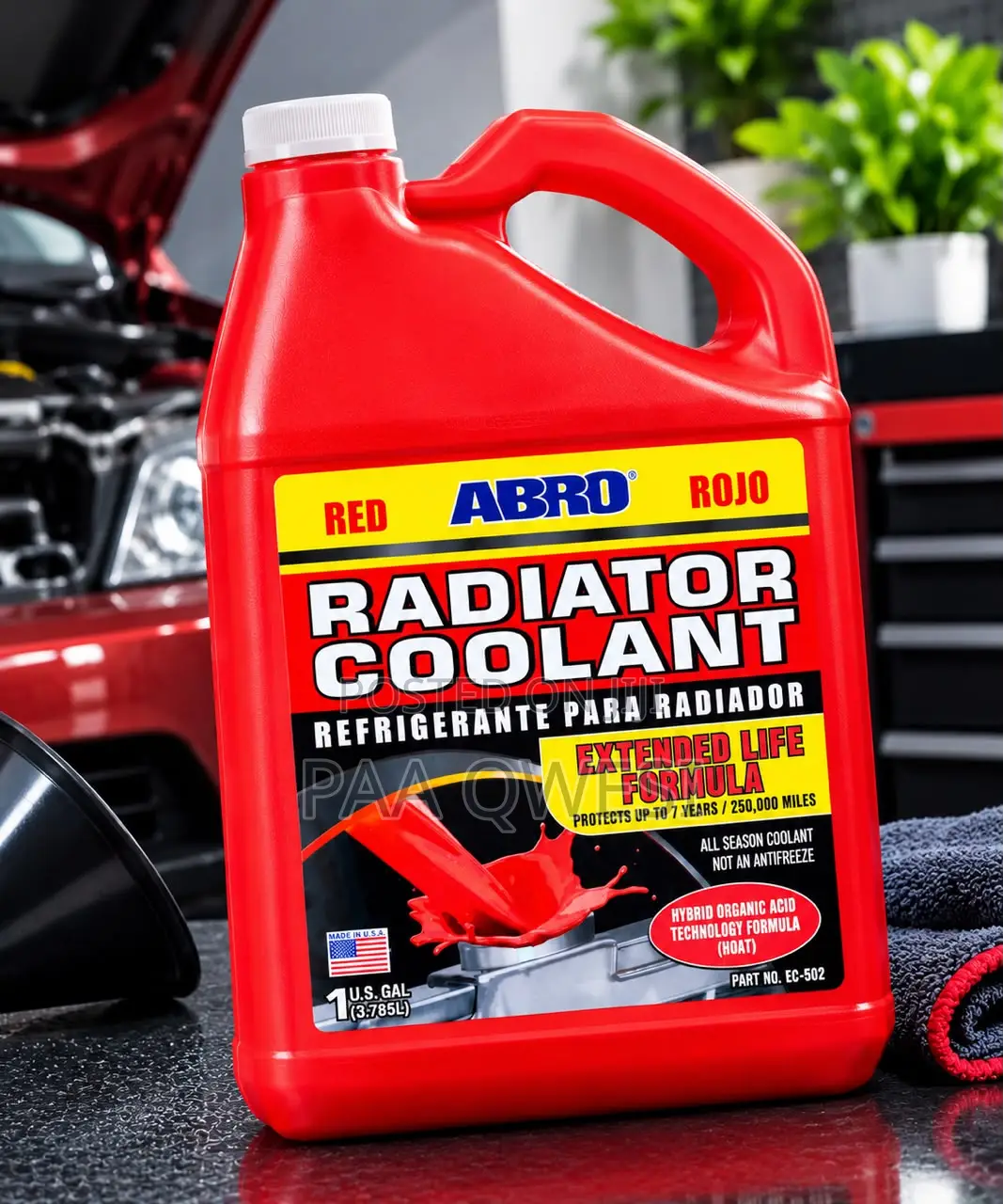 Original ABRO Red Radiator Coolant 1 Gallon – High Quality