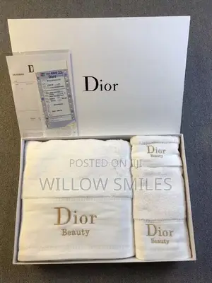 Dior | Versace | Hermes | Chanel Towel Set 3pcs in Box