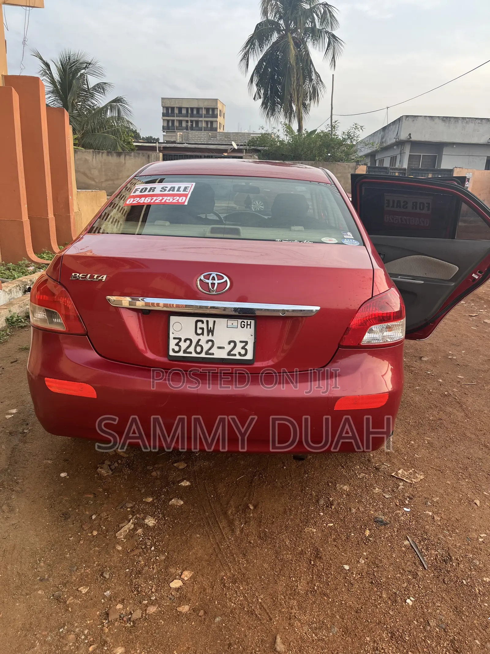 Toyota Belta 2009 Red