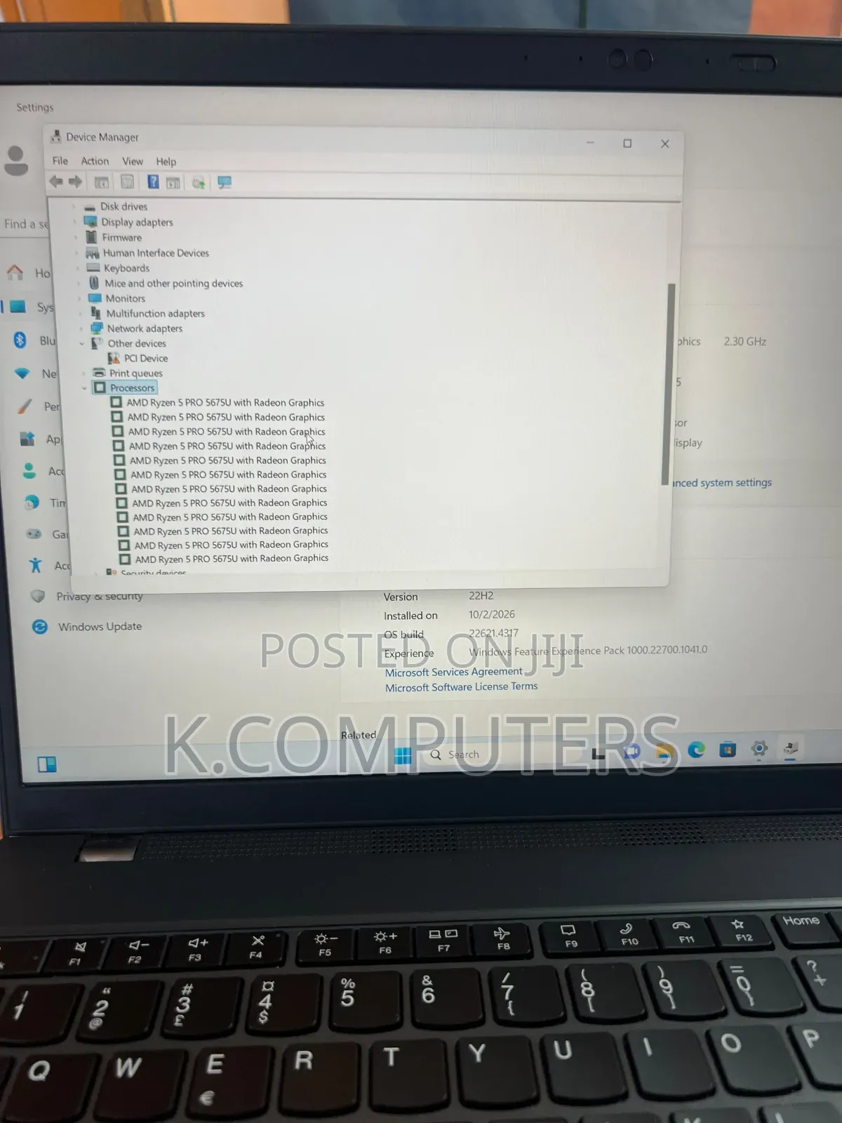 Laptop Lenovo ThinkPad L14 16GB AMD Ryzen 5 SSD 256GB